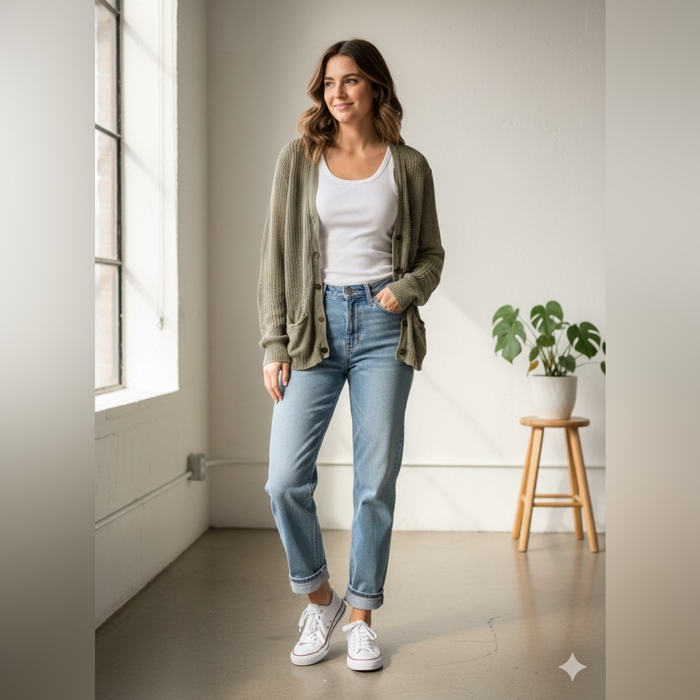 Polo by Ralph Lauren Olive Green Women's Cardigan